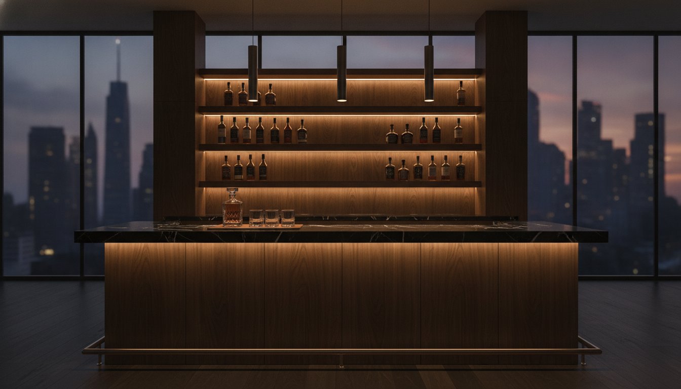 The Luxury Home Bar Lighting Checklist: Illuminate Your Legendary Space