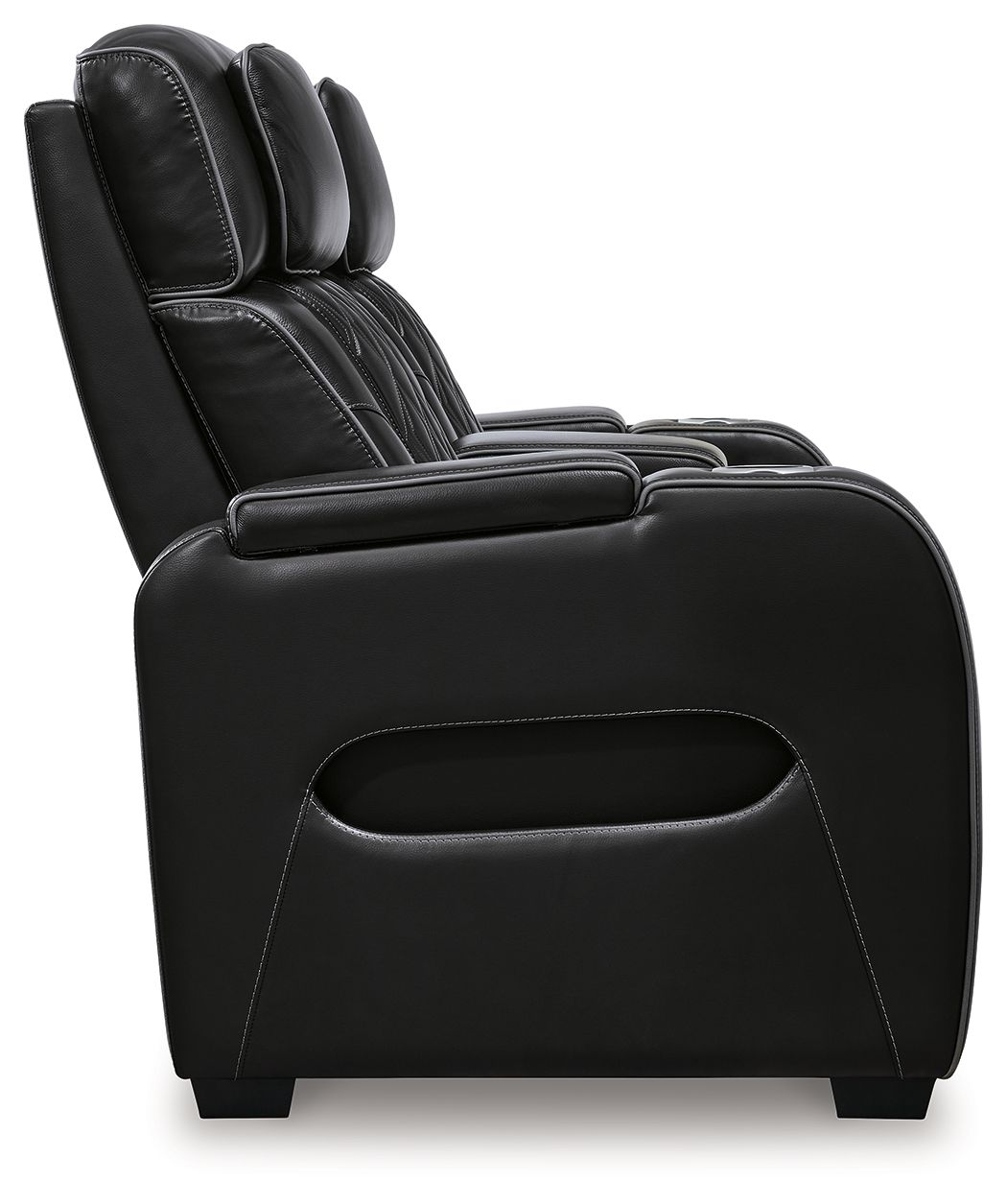 Boyington Power Reclining Loveseat with Console and Adjustable Headrests | Diamond-Stitched Upholstery