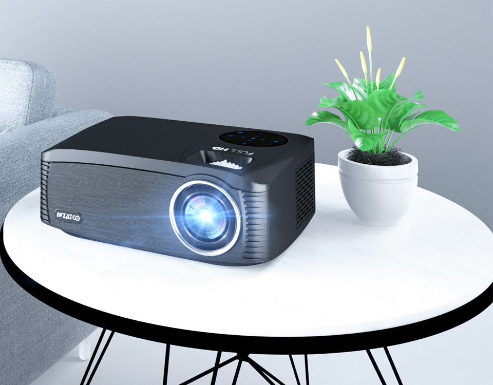 Smart Android HD 1080P 4K-Support Home & School Projector | 7000 Lumens | 80"–300" Display | Electric Focus | Ceiling Mount