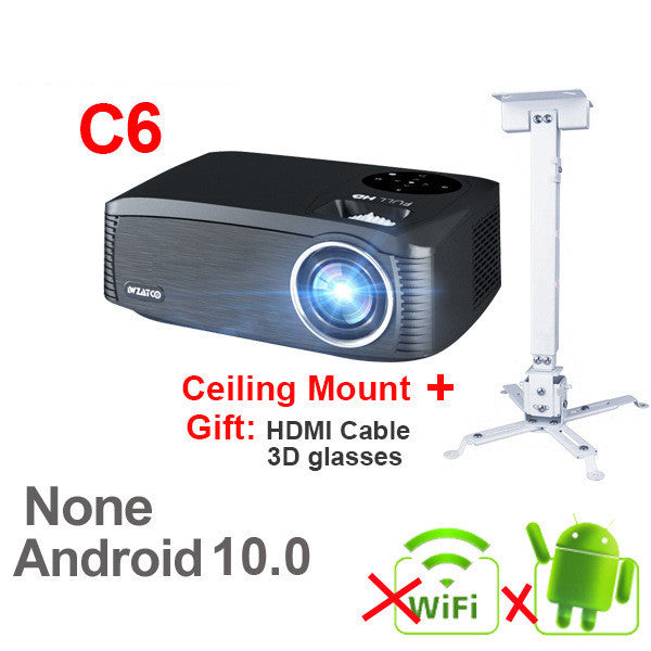 Smart Android HD 1080P 4K-Support Home & School Projector | 7000 Lumens | 80"–300"