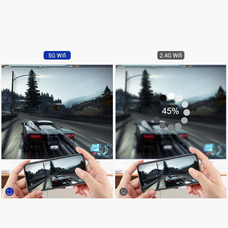 Mini Android Touch Projector for Home Use | 854x480 Resolution | Compact Design with Remote Control & HD Cable Included