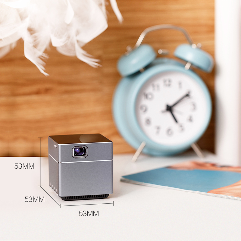 Small Portable Mini HD Projector | LED Light Source | 300 ANSI Lumens | 16GB ROM | Wireless | Outdoor & Camping Use