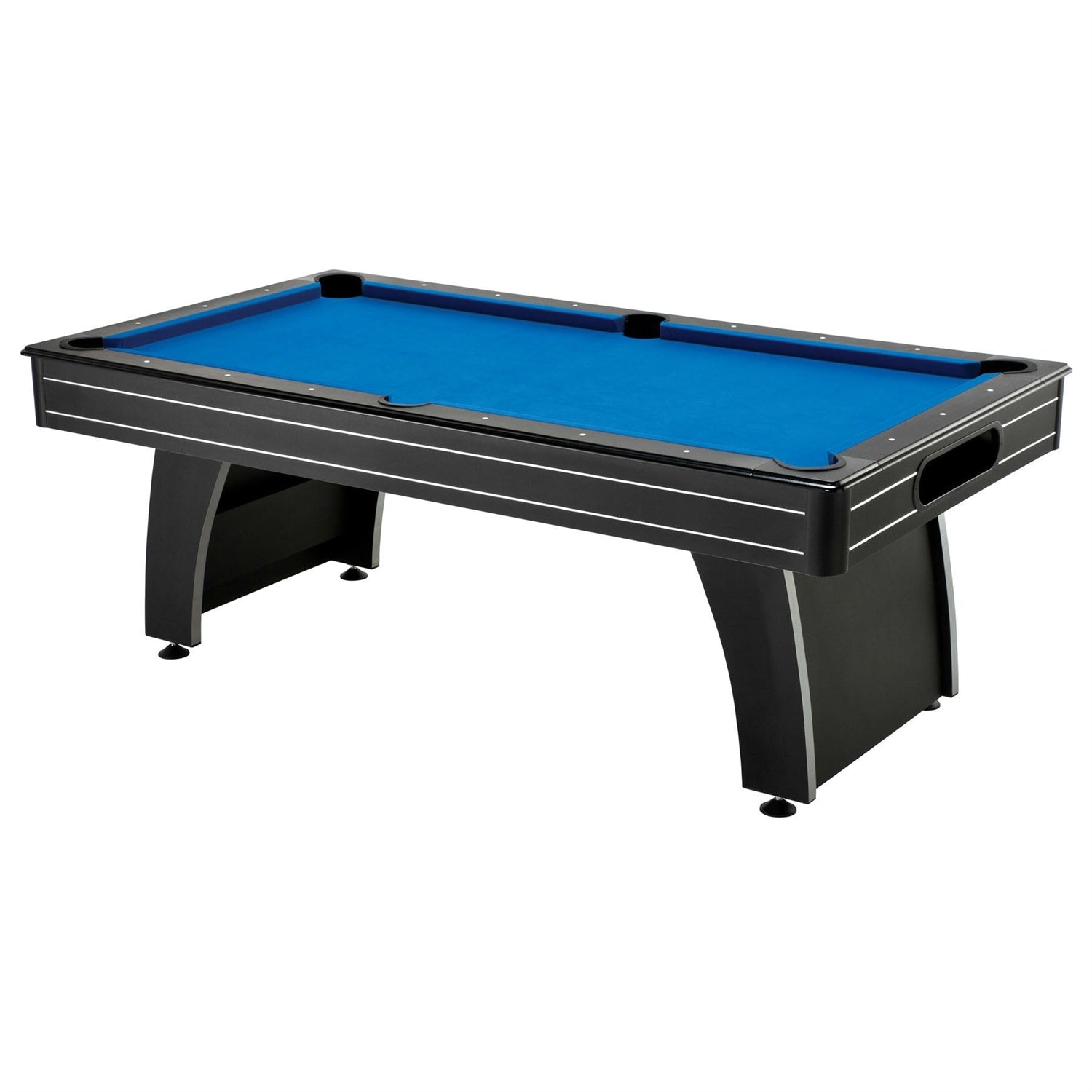 7 Ft Blue Top Pool Table | 18mm MDF Play Surface | Includes 2 Cues, Billiard Balls & Ball Return | Arcade-Style Design
