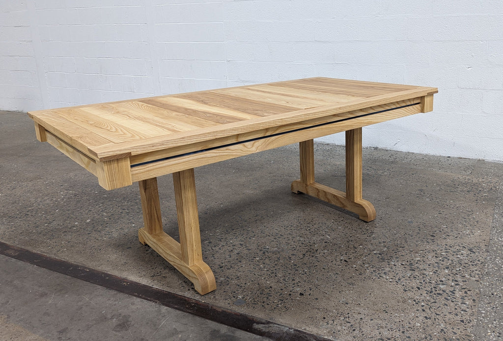 Solid Hardwood Gaming Table | 36" × 72" Recessed Play Area | 4 Removable Leaves | Custom Wood Options