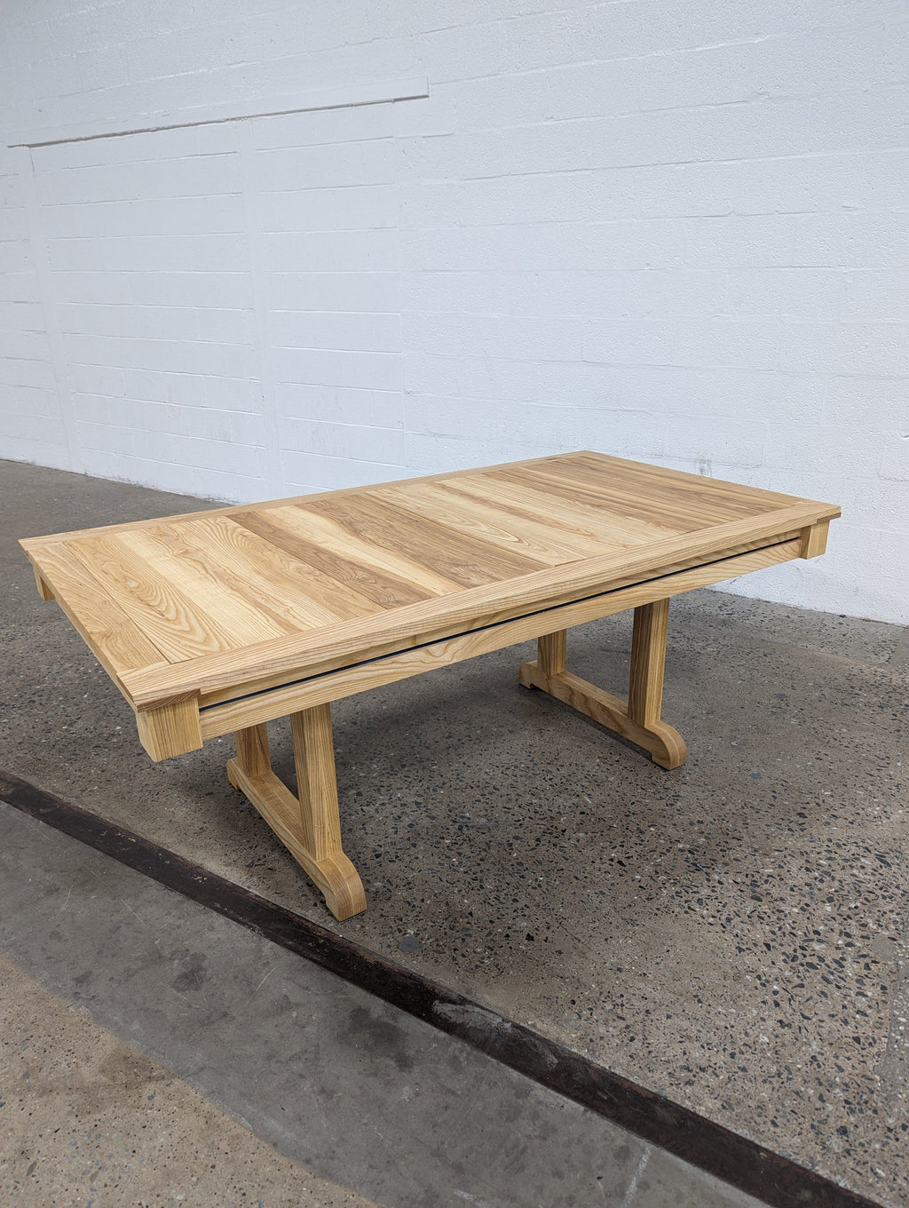 Solid Hardwood Gaming Table | 36" × 72" Recessed Play Area | 4 Removable Leaves | Custom Wood Options