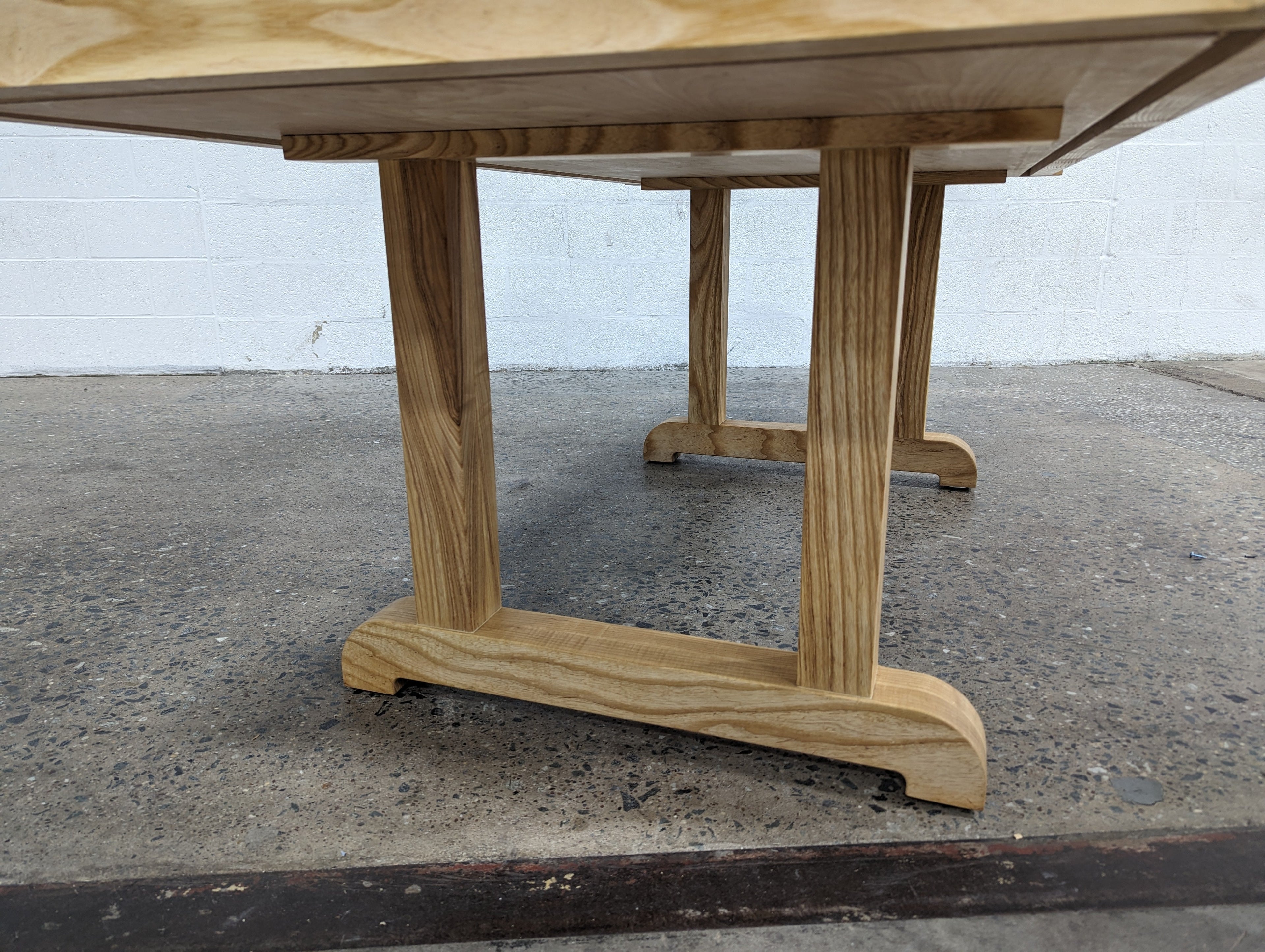 Solid Hardwood Gaming Table | 36" × 72" Recessed Play Area | 4 Removable Leaves | Custom Wood Options