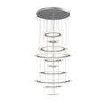 ET2 Saturn II LED 10-Light Multi-Light Pendant | Matte Silver & Matte White Glass