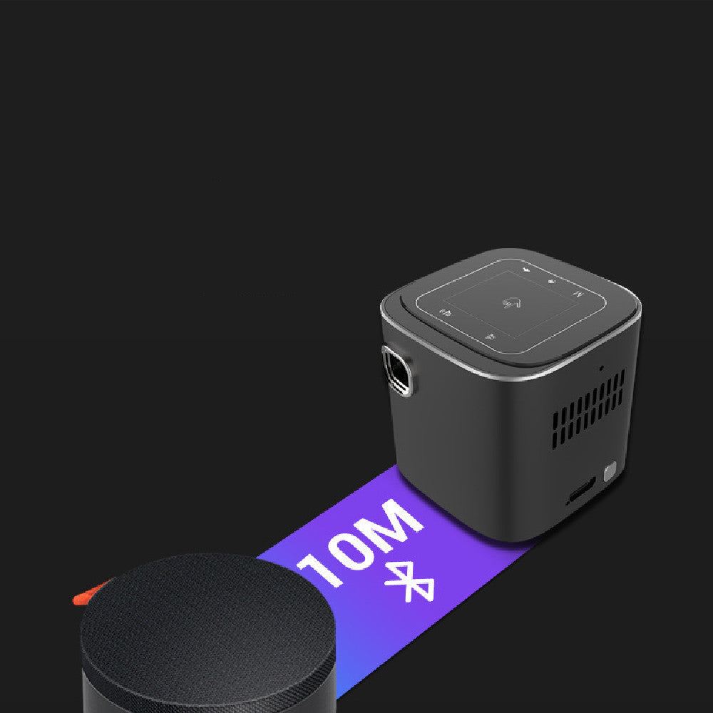Mini Android Touch Projector for Home Use | 854x480 Resolution | Compact Design with Remote Control & HD Cable Included