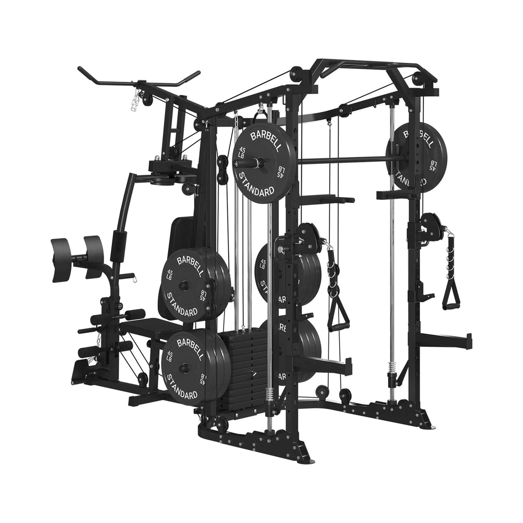 Rovix Dual Station Smith Machine with Cable Crossover Home Gym | Model SAK24079