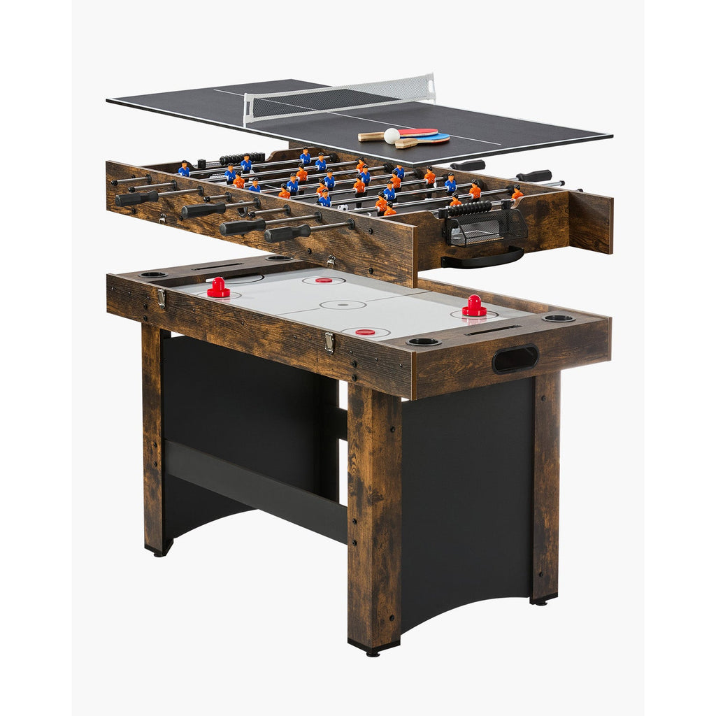 54" 3-in-1 Combo Game Table | Air Hockey, Foosball & Table Tennis | 12mm MDF