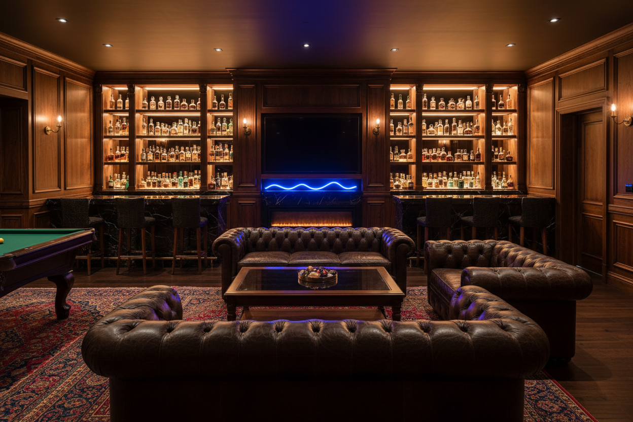 Luxury Man Cave Lounge