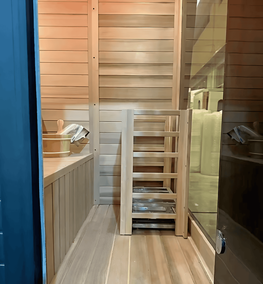 4-Person Hemlock Wood Sauna | Indoor & Outdoor Electric Sauna with 9KW Heater