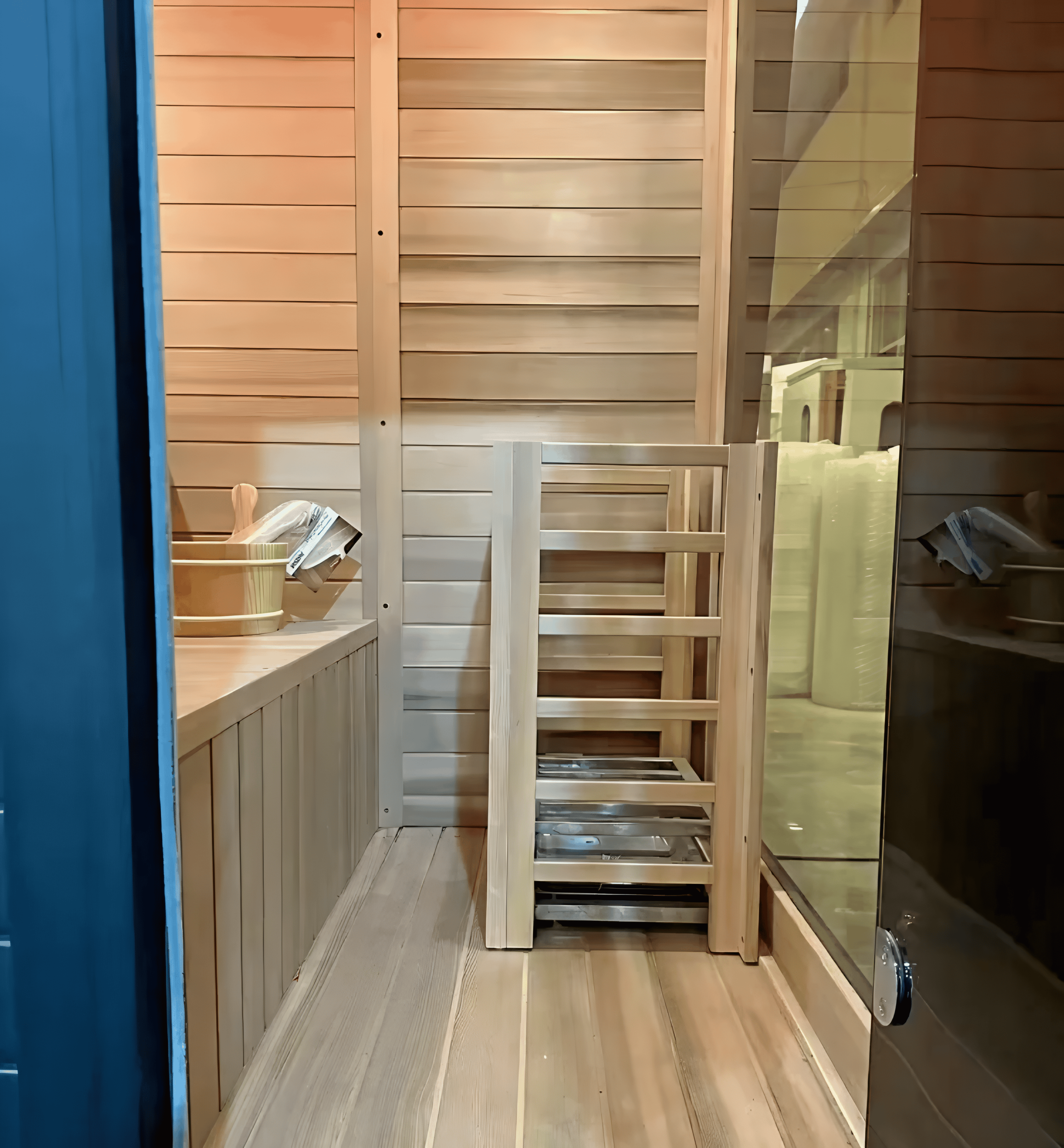 4-Person Hemlock Wood Sauna | Indoor & Outdoor Electric Sauna with 9KW Heater