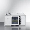 Summit Oasis Wet Bar Kitchenette | Beverage Center, Countertop & Assembled Cabinetry | 68.5" | OASISWH35